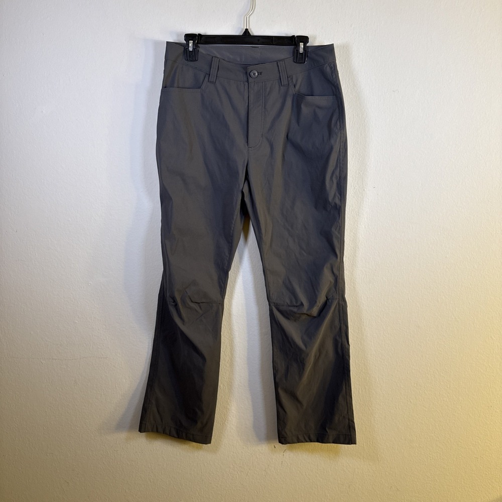 Eddie Bauer Men Pants 32X30 Gray Nylon Spandex Tech Pant‎ 29" Inseam